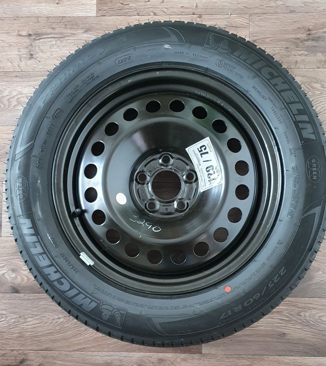 Roata rezerva R17,  cauciuc Michelin 225 60 R17