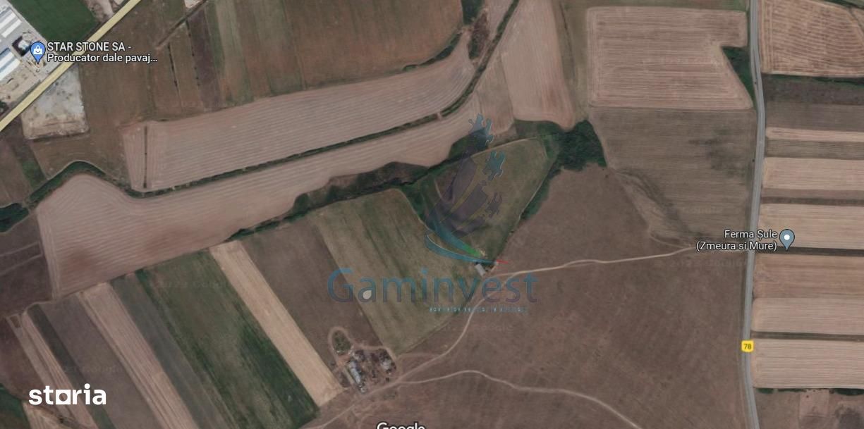 GAMINVEST-De vanzare teren extravilan 69150 MP in Nojorid, Bihor V3108