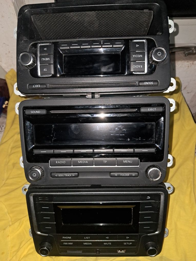 Cd-player,  casetofon mp3 Volkswagen (radio cu Bluetooth)