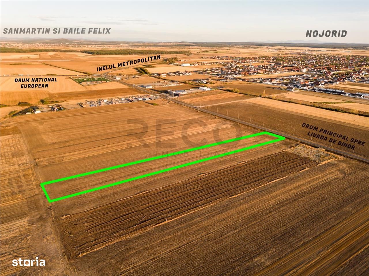 RECO Teren extravilan  5755 mp Oradea zona Drumul expres Oradea- Arad