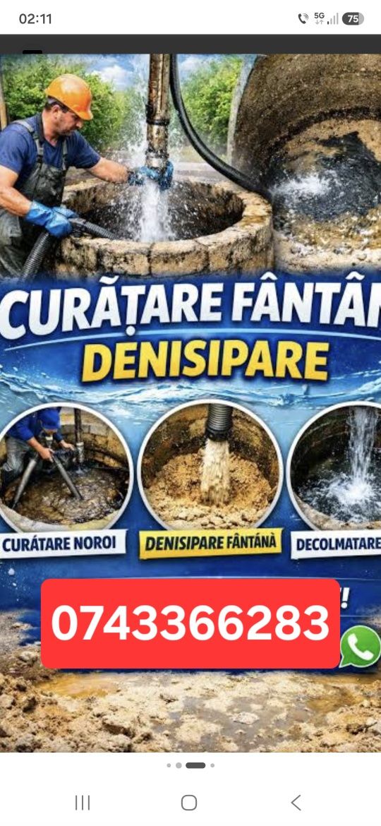 Curatat fantana oradea bihor