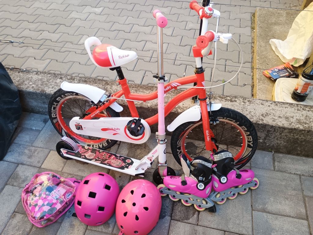 Bicicleta+ trotineta+role
