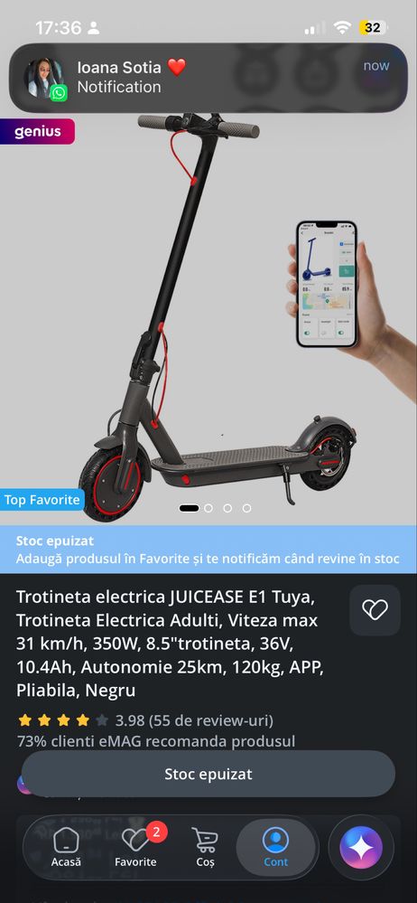 Vand trotineta electrica JUICEASE E1