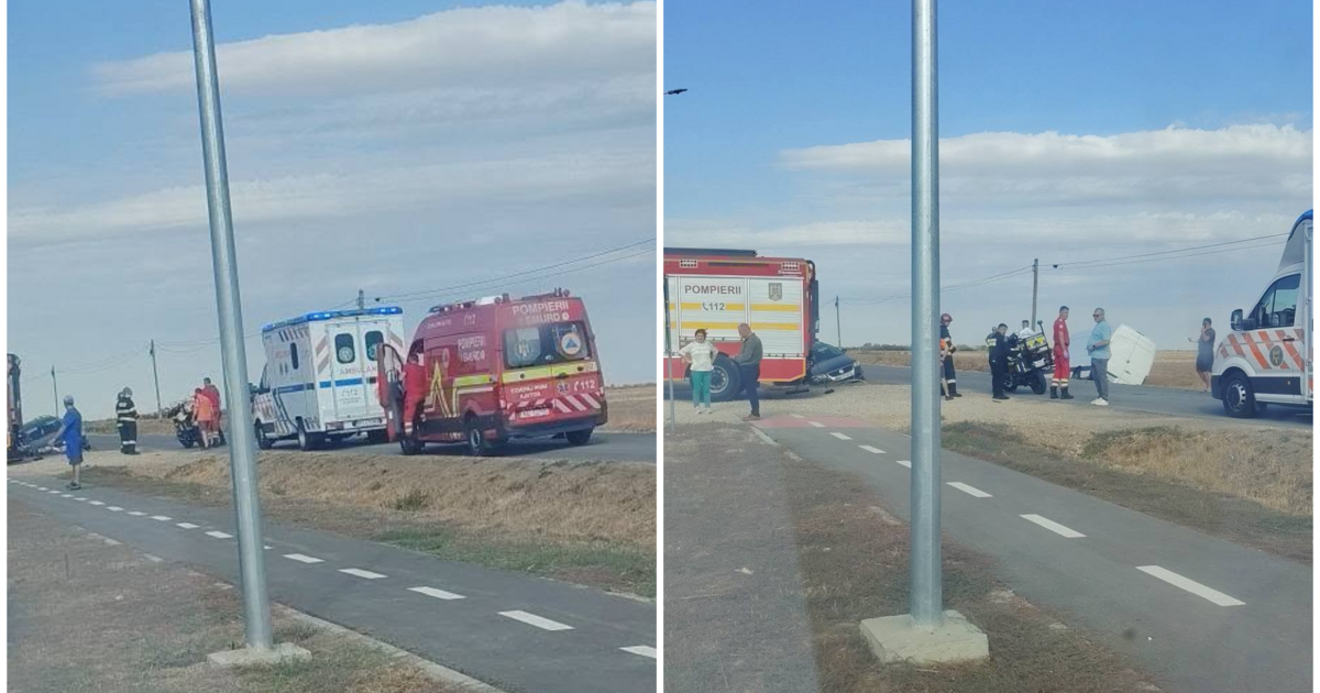 Accident pe DC 77, între Livada de Bihor și DN79. O persoană a fost transportată la spital