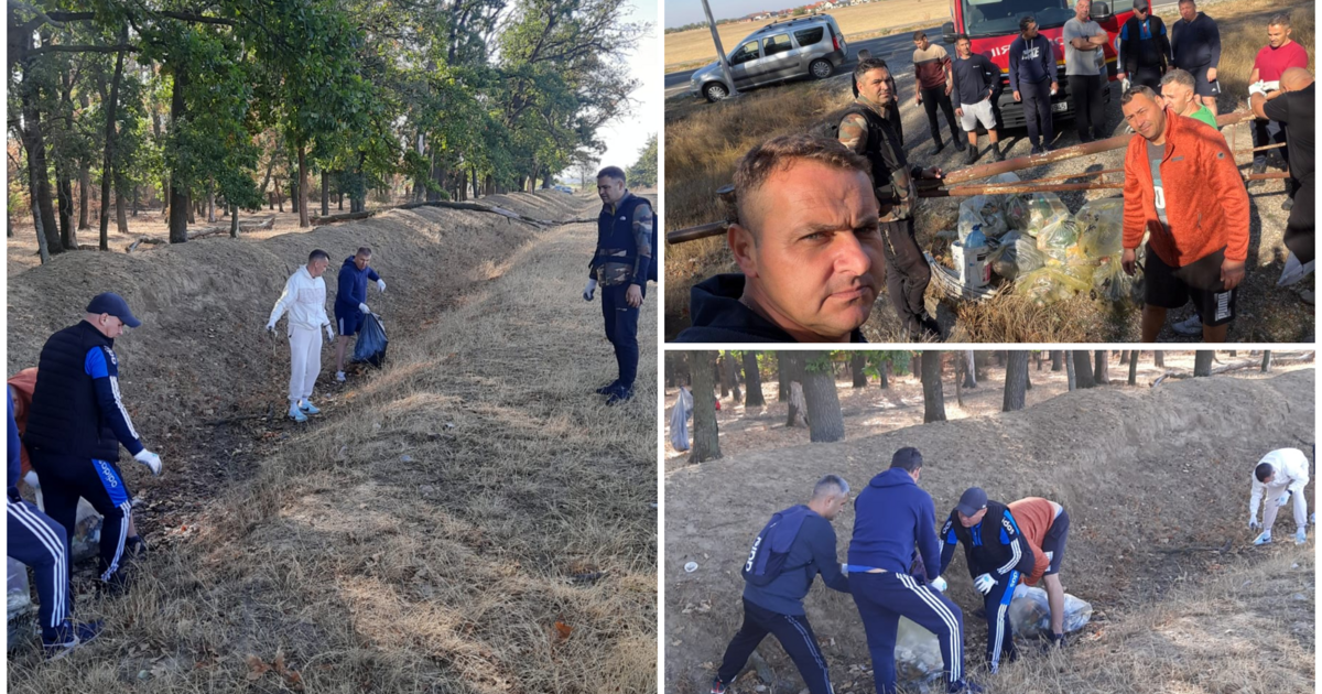 Pompierii bihoreni au strâns zeci de saci cu deșeuri în pădurea Nojorid, de Ziua de Curățenie Națională