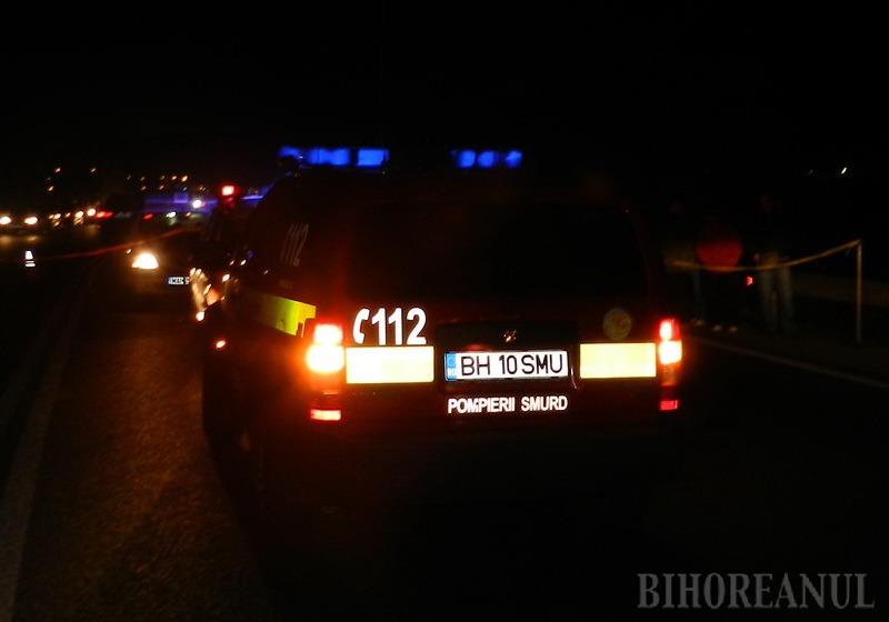 Un pieton a fost spulberat de o mașină pe DN 79, lângă Nojorid: Orădeanul a traversat neregulamentar și a murit pe loc