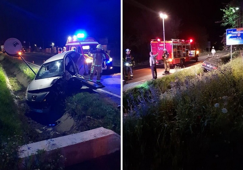 Accident cu un Peugeot şi două Audi în Nojorid. O tânără şoferiţă s-a ales cu dosar penal pentru că a urcat beată la volan! (FOTO)
