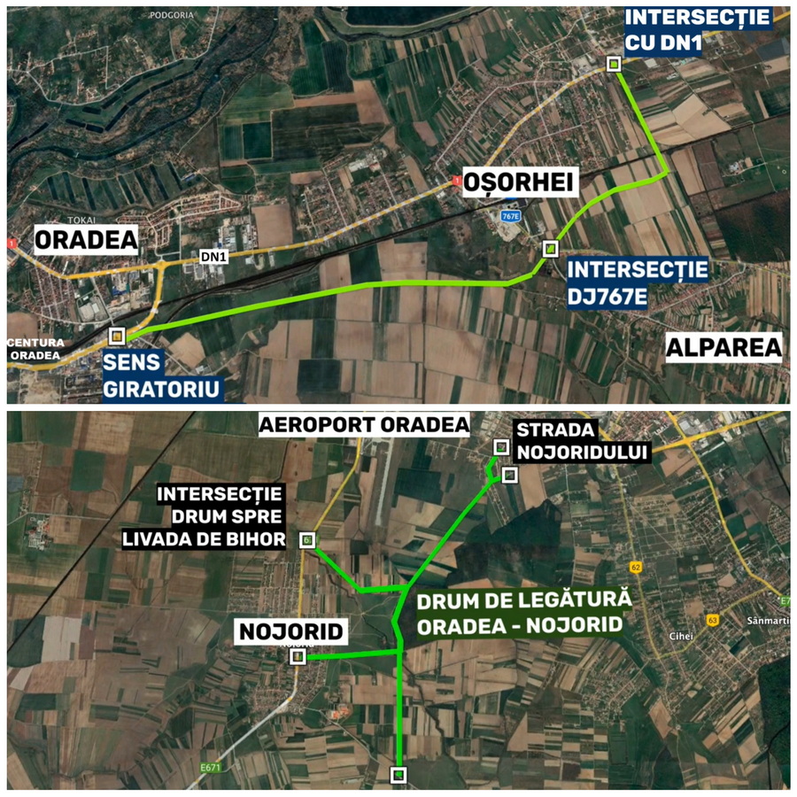 Cât vor costa noile drumuri județene care vor lega Oradea de Oșorhei și Nojorid