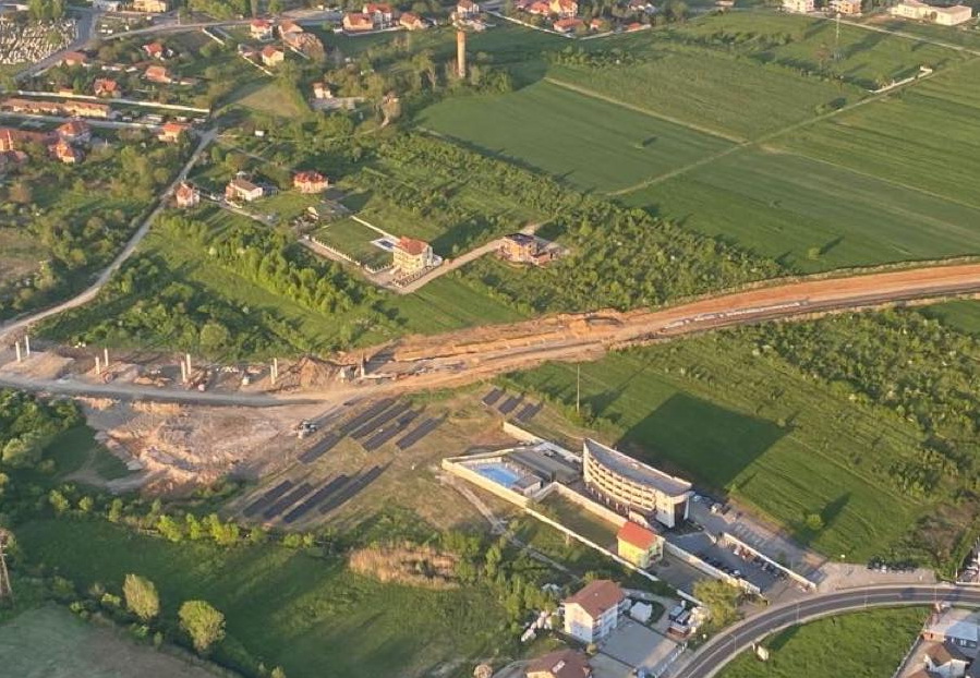 Imagini aeriene: Cum se văd, de la înălțime, lucrările la centurile din Oșorhei, Nojorid, Sânmartin și Sântandrei (FOTO)