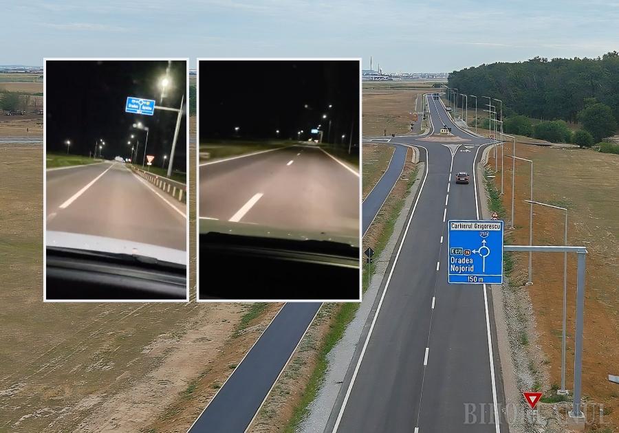 „Jocuri de lumini” pe Centura Nojorid: becurile se aprind și se sting de săptămâni, iar șoferii încă așteaptă remedierea problemei (VIDEO)